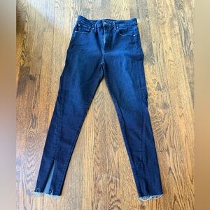 WeWoreWhat by Joe's The Danielle High Rise Skinny Zip Jeans Dark Wash Size 28